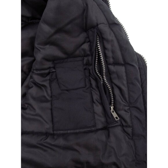 Vtg 90s LL Cool J Bomber Jacket Mens Large Black Quilt Lined Nylon Heavyweight - Picture 9 of 15